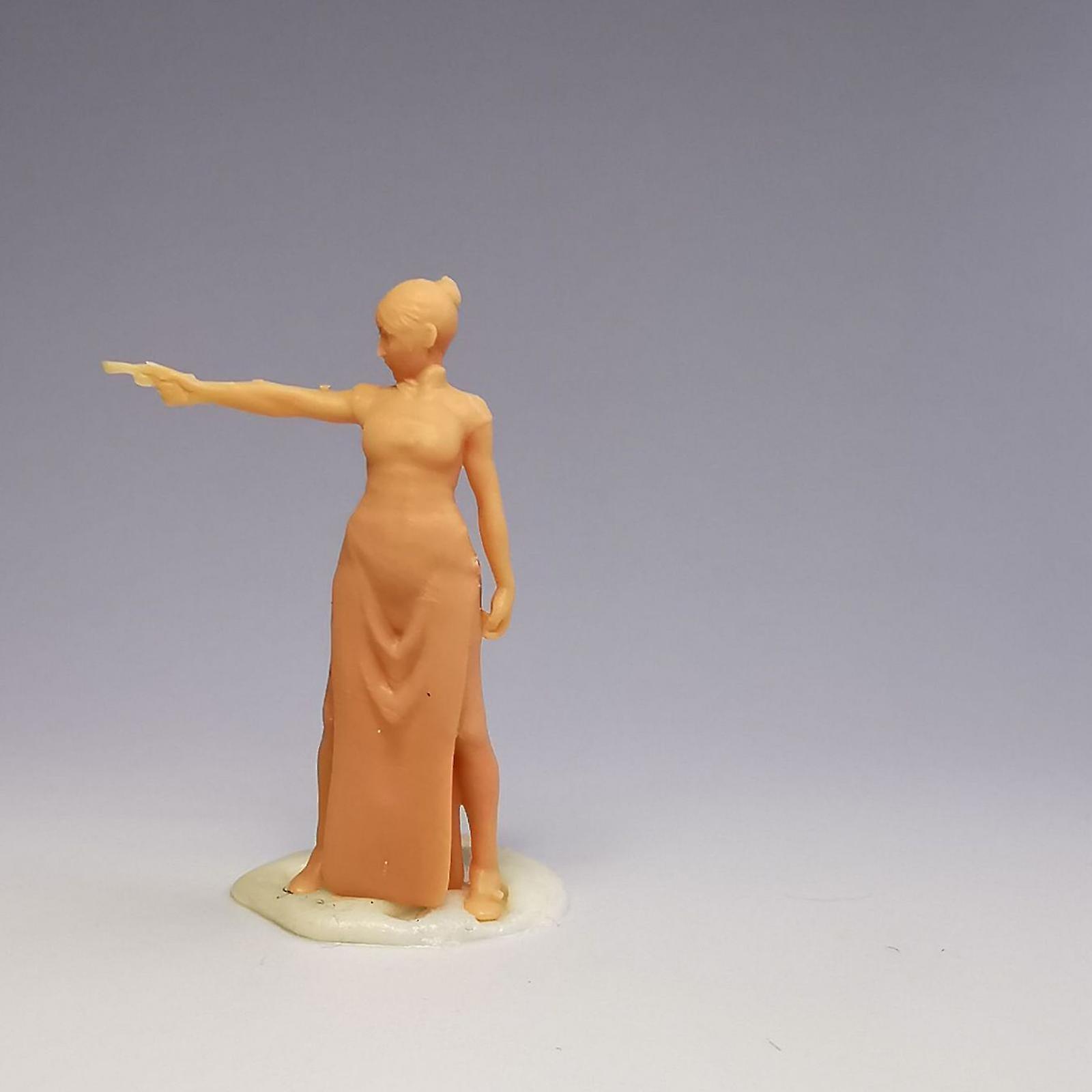 1:64 Scale DIY Painting Characters Tiny Figure People Street Layout Diorama E