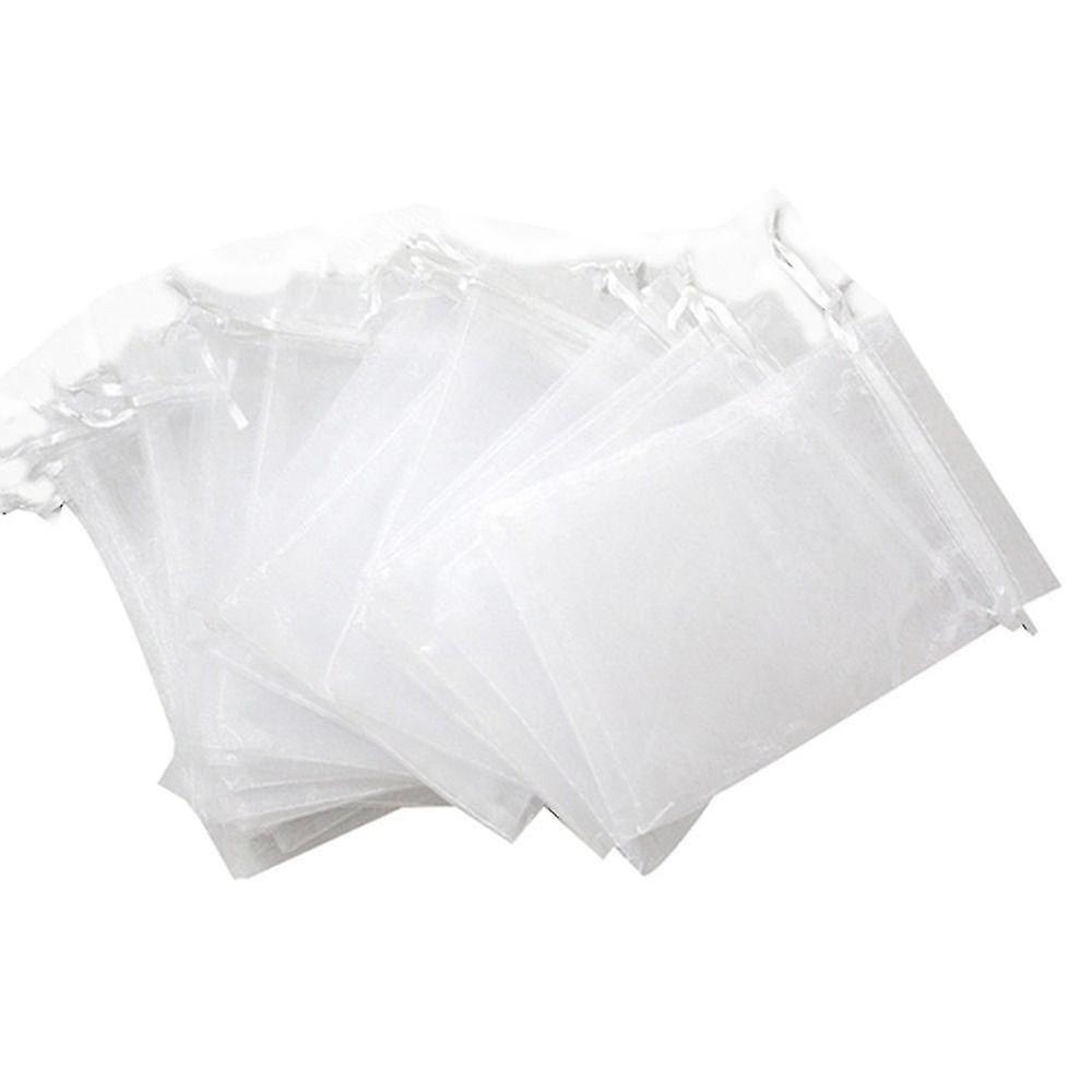 100pcs Bunch Protection Bag 10x15cm Grape Fruit Organza Bag With Drawstring Gives