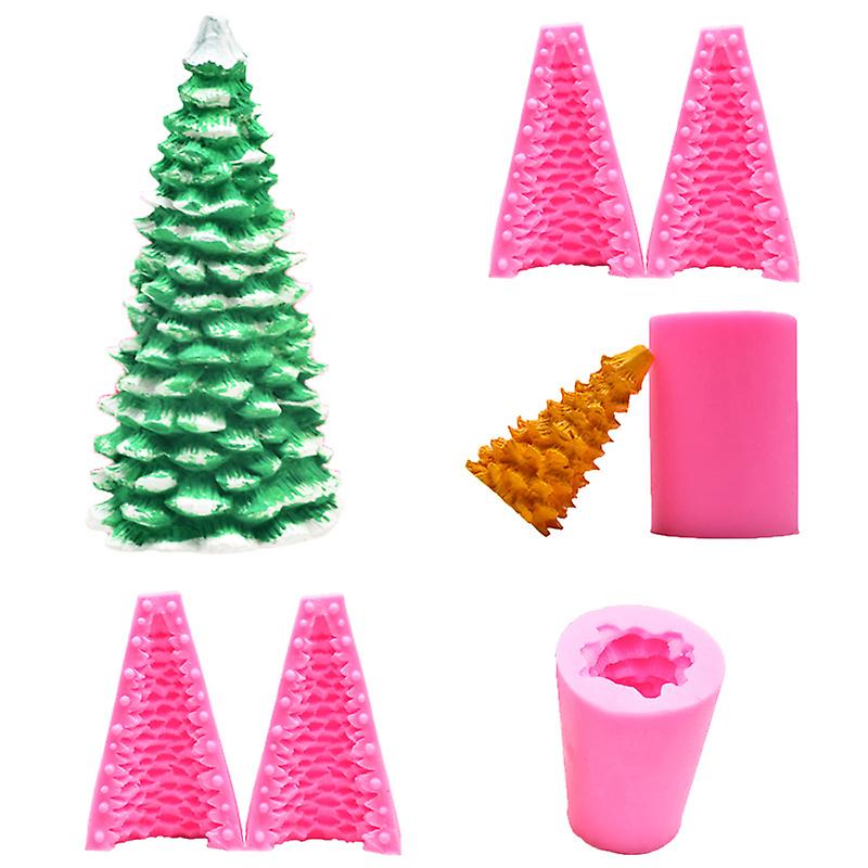 Christmas Tree Candle Molds Epoxy Resin Casting Molds Pine Tree Candle Making