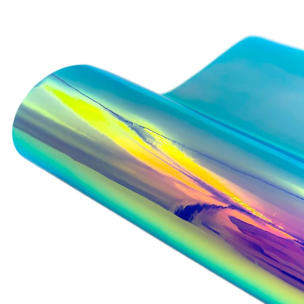 Holographic Color Changing Colorful Self Adhesive Cup Sticker Vinyl Film 30x50cm Bluekitchen Organization Refrigerator Organizer Bins Scale Fruit Bask