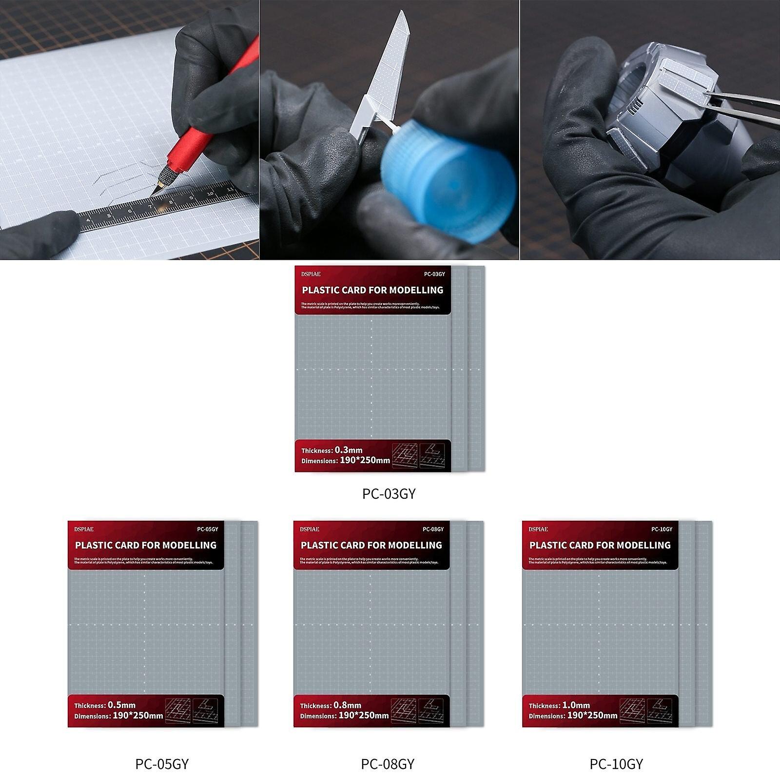 Pc-gy Modello Modifica Scheda di Plastica 0,3 mm 0,5 mm 0,8 mm 1,0 mm 90 * 78 mm