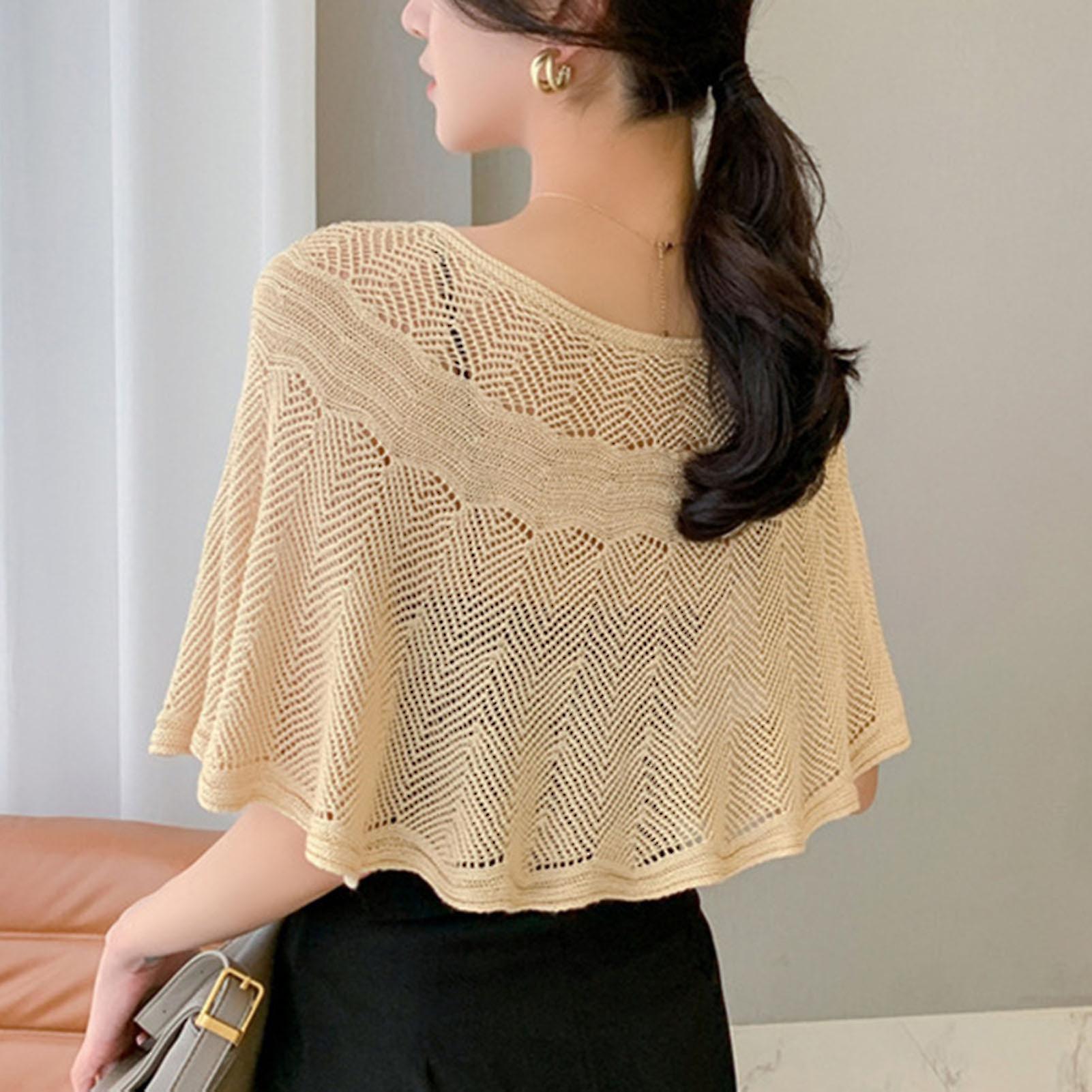 knitted sun proof ice silk shawl