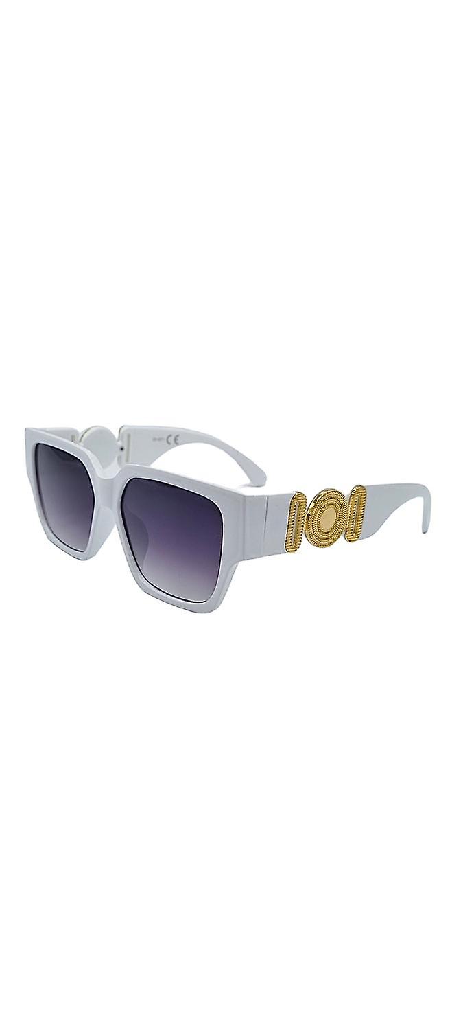 Cleopatra Medallion Sunglasses - White