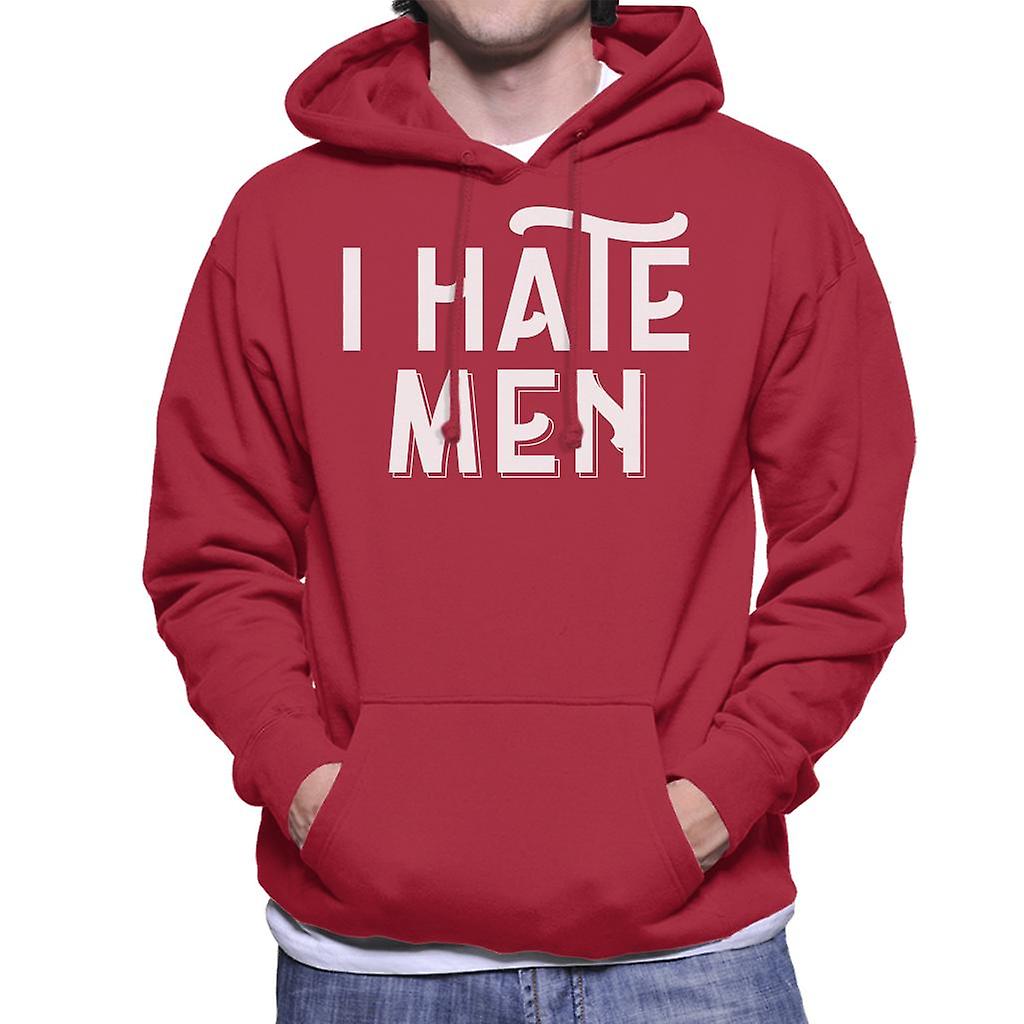 Antimacho, odeio moletom com capuz homens texto Funky MASC