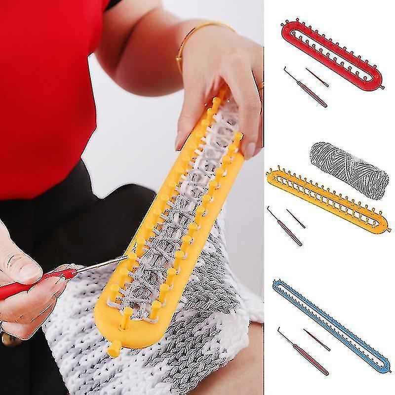 Diy Knitting Kit Needlework Classical Knitter Wool Scarf Shawl Hand Weaving Tools Handmade Lazy