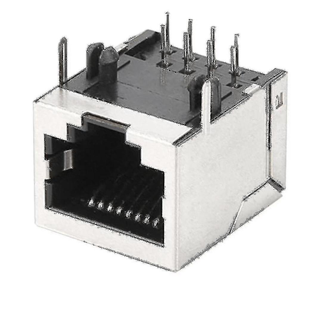 20 Pcs Rj45 Socket 8 Pin Cable Interface Shielded Connector Female 8p8c Modular Network Lan Adapter