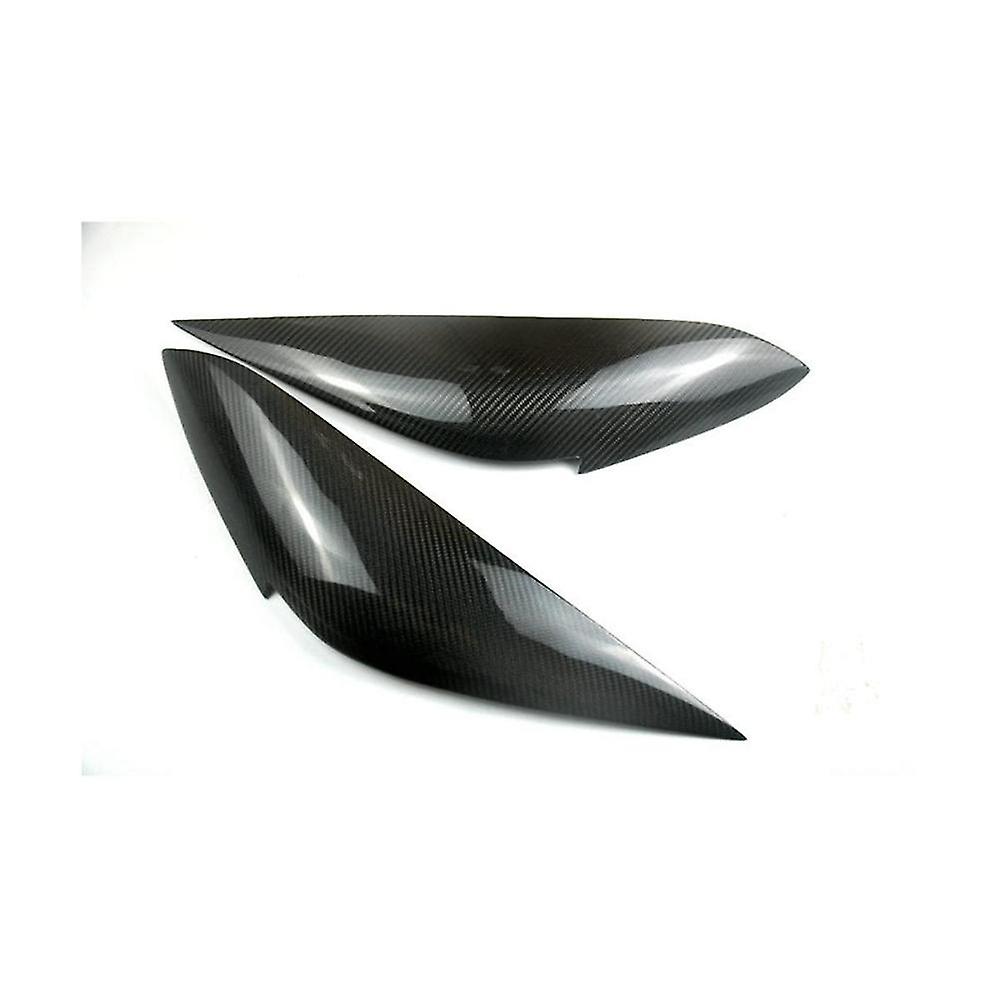 Real Carbon Fiber Front Headlight Lamp Cover Strip Eyebrow Trim Sticker For Fit Jazz 2021 2022