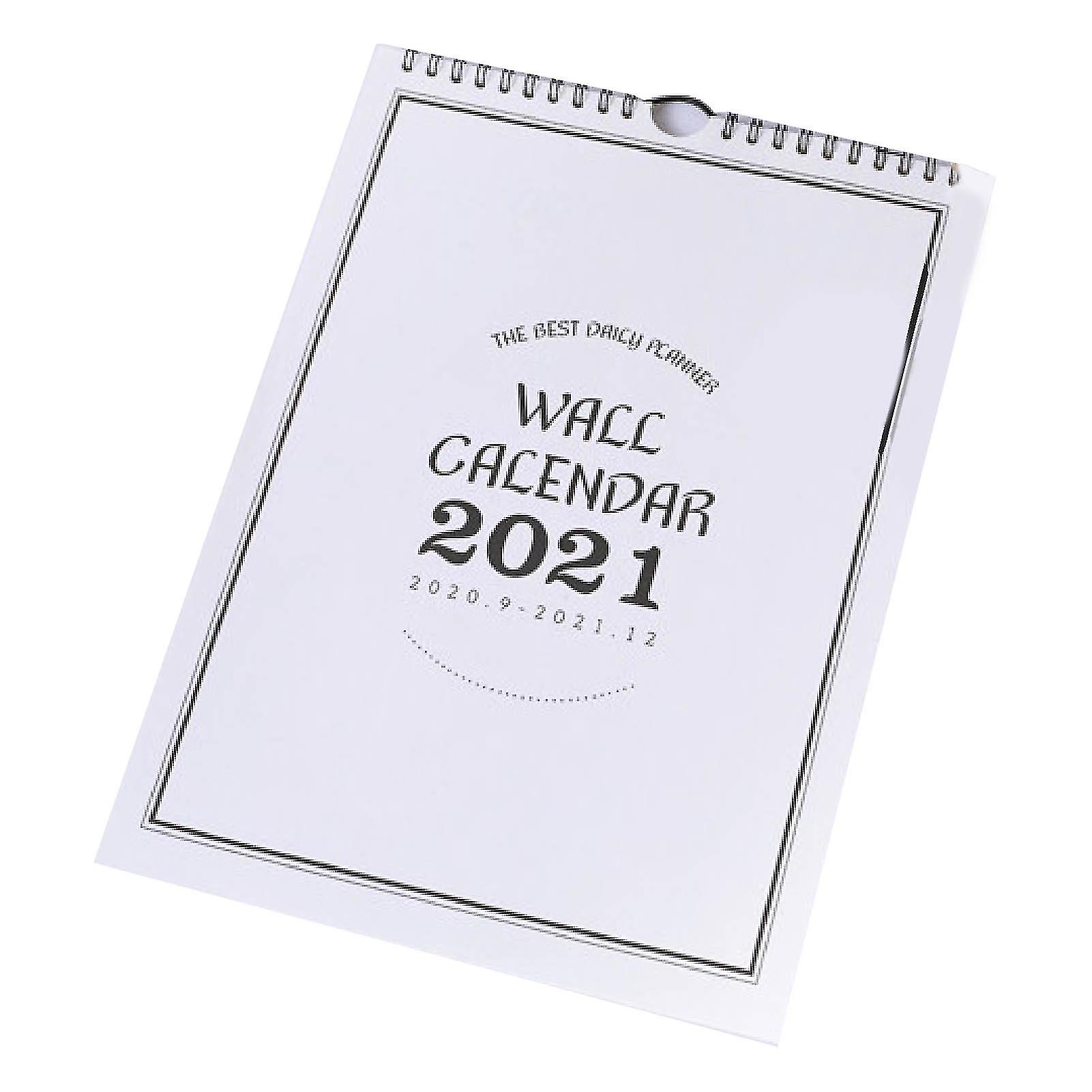 Monthly Calendar Twin Coil Design Easy To Use Paper 2022 Wire Bound Hanging Calendar For Home