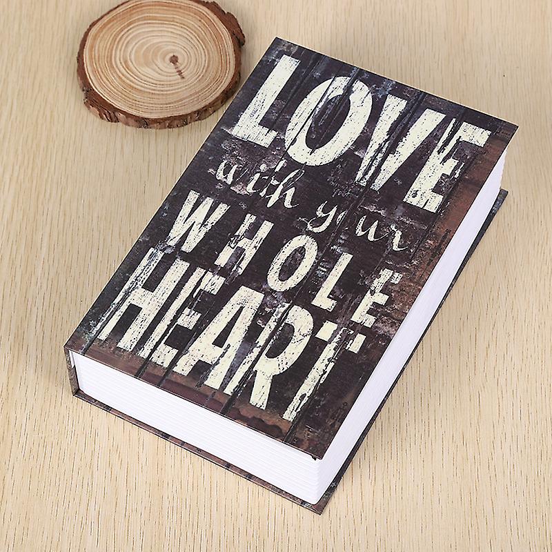 Diversion Book Storage Box, Hidden Diversion Book Safe (Combination, Love) 18*11.5*5*5CM