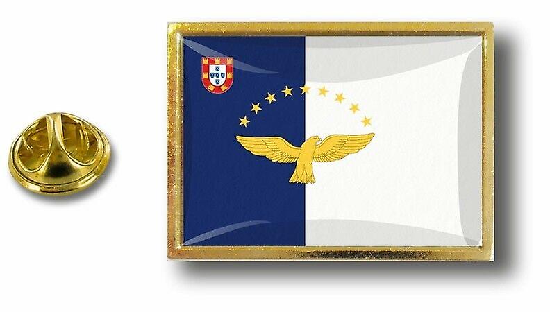 Pine PineS Badge Pin-apos;s Metal With Butterfly Pinch Flag Acores Portugal