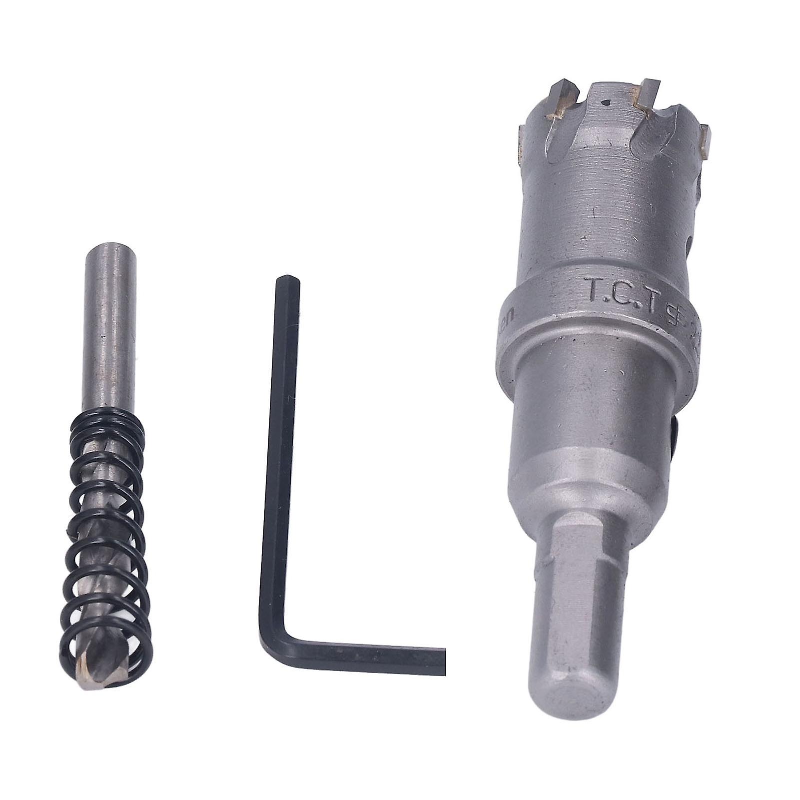 Tungsten Carbide Hole Saw Kit, Thick Teeth Metal, with Hex Key, Core Drill Bit 22mm / 0.9in