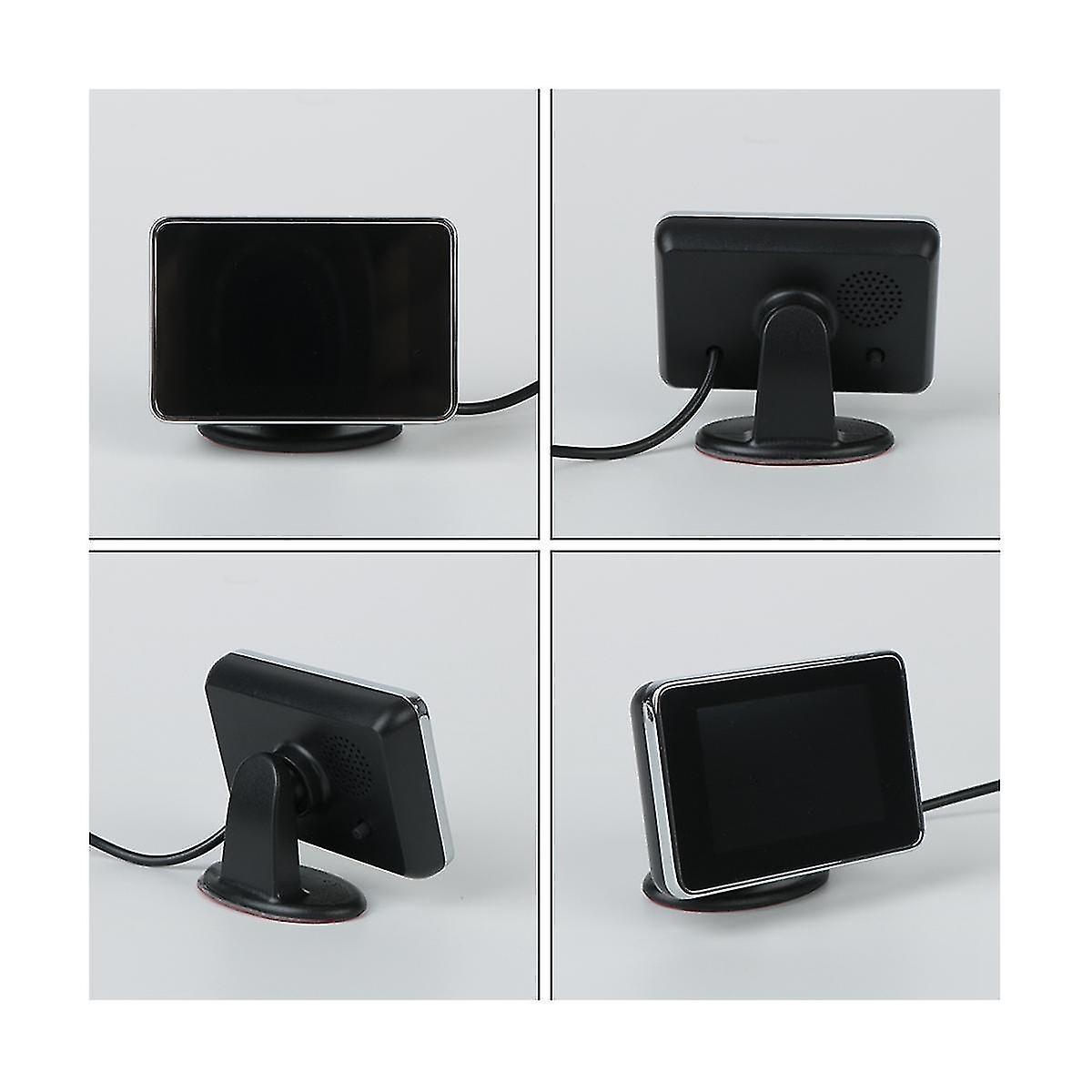 Car Parking Sensors 8pcs Set Parking Distance Control Buzzer Alarm System Led Display Reverse Auto