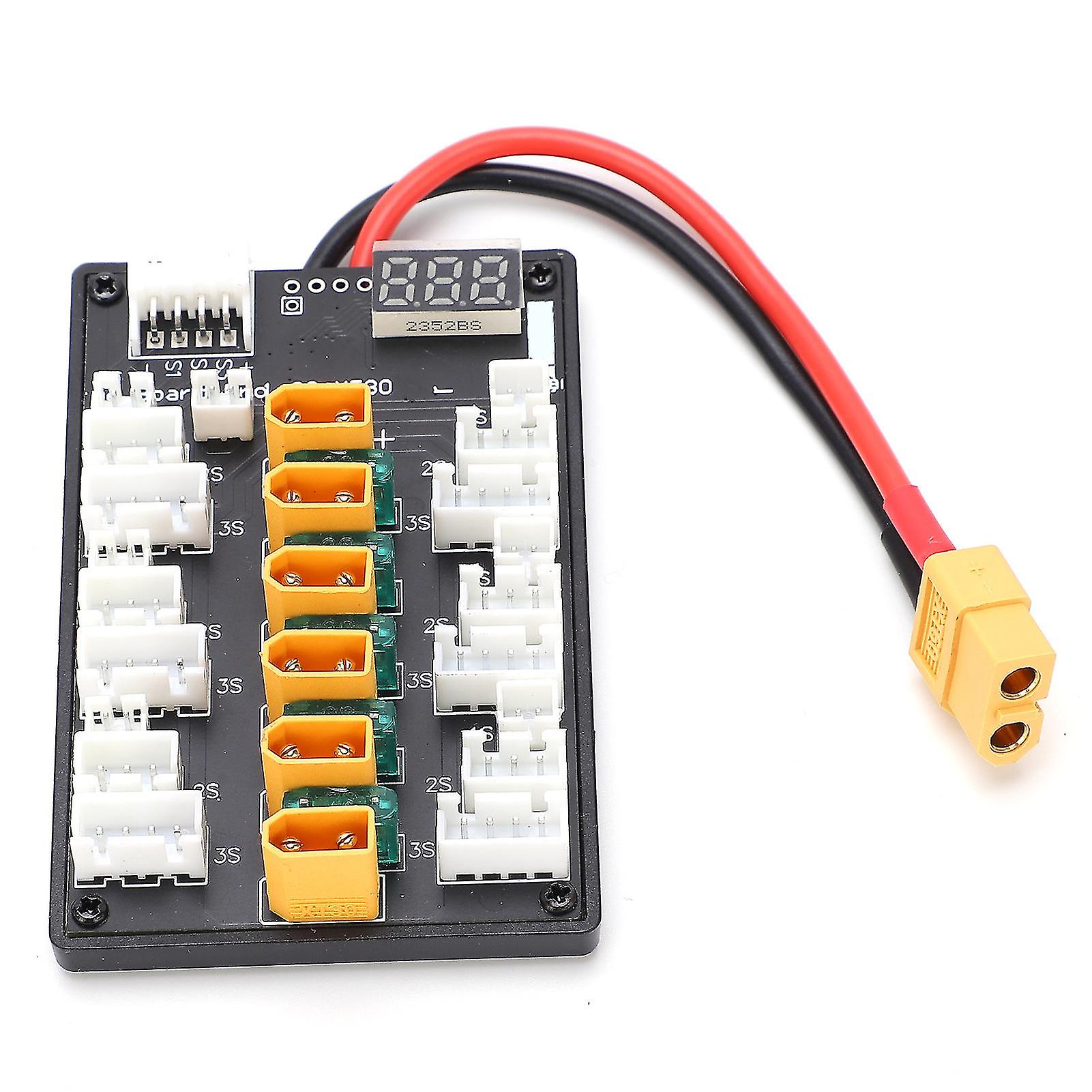 1S-3S B6 Parallel Charging Board with Silicone Cable JST Connector