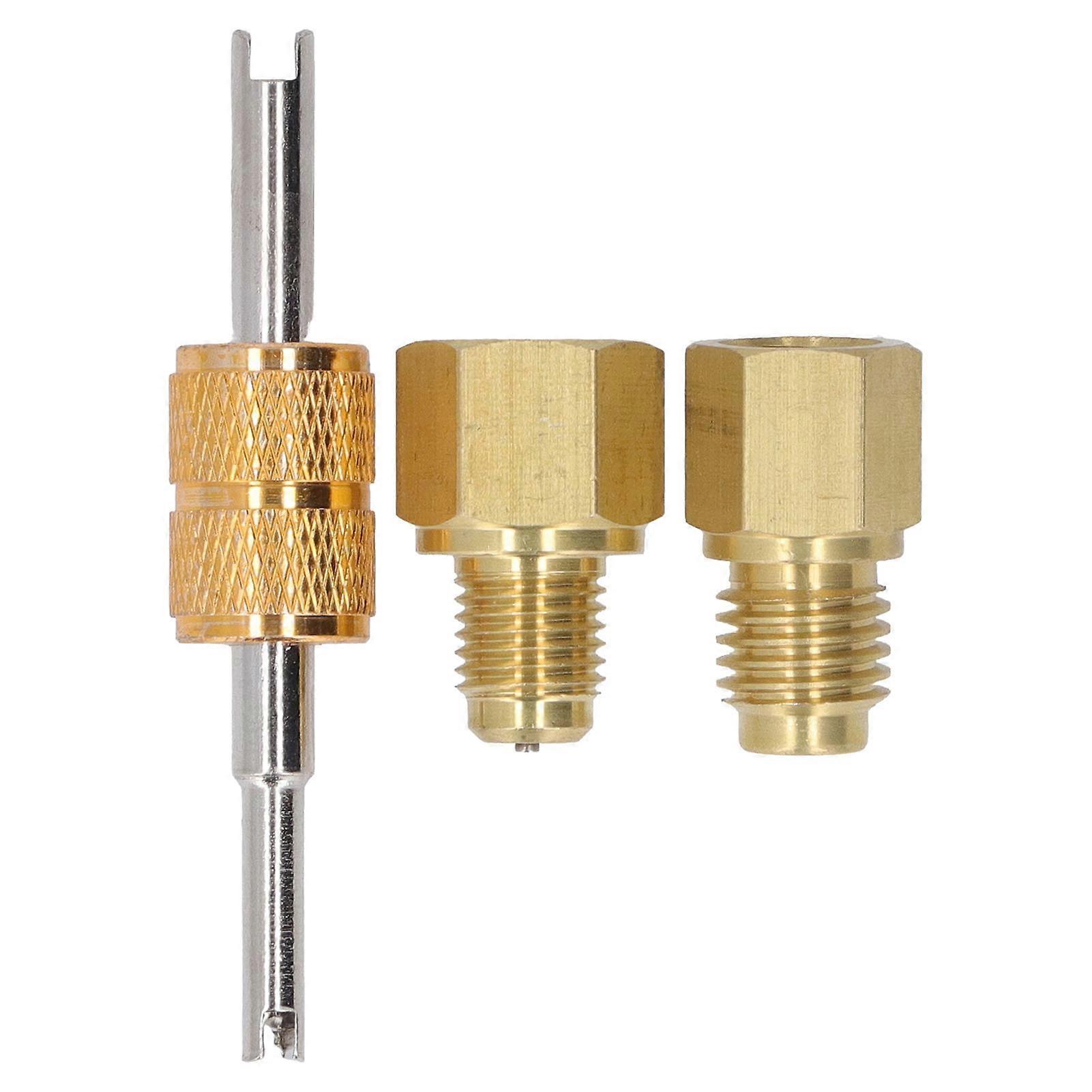 1/2ACM Eto1/4SAE Adapter 1/2 ACME to 1/4 SAE 1/4 SAE to 1/2 ACME Refrigerant Tank Adapter Fittings