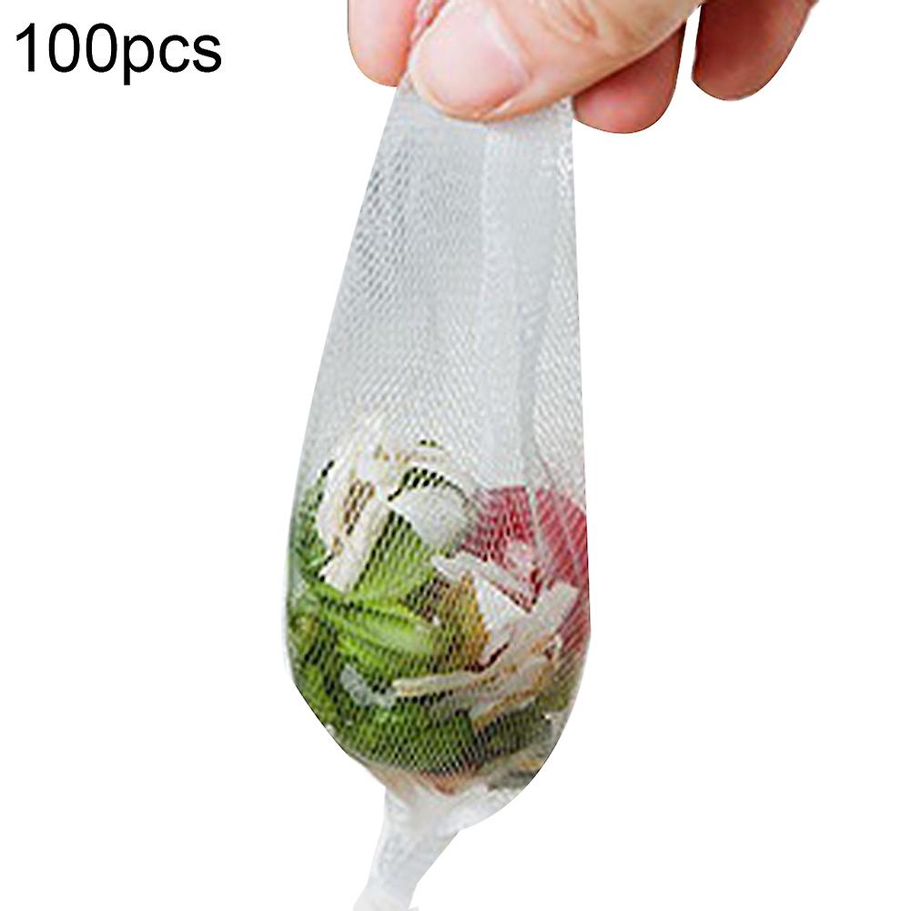 ZHOUBA 100Pcs Disposable Sink Strainer Garbage Filter Bag Anti Clogging Net Mesh Pouch