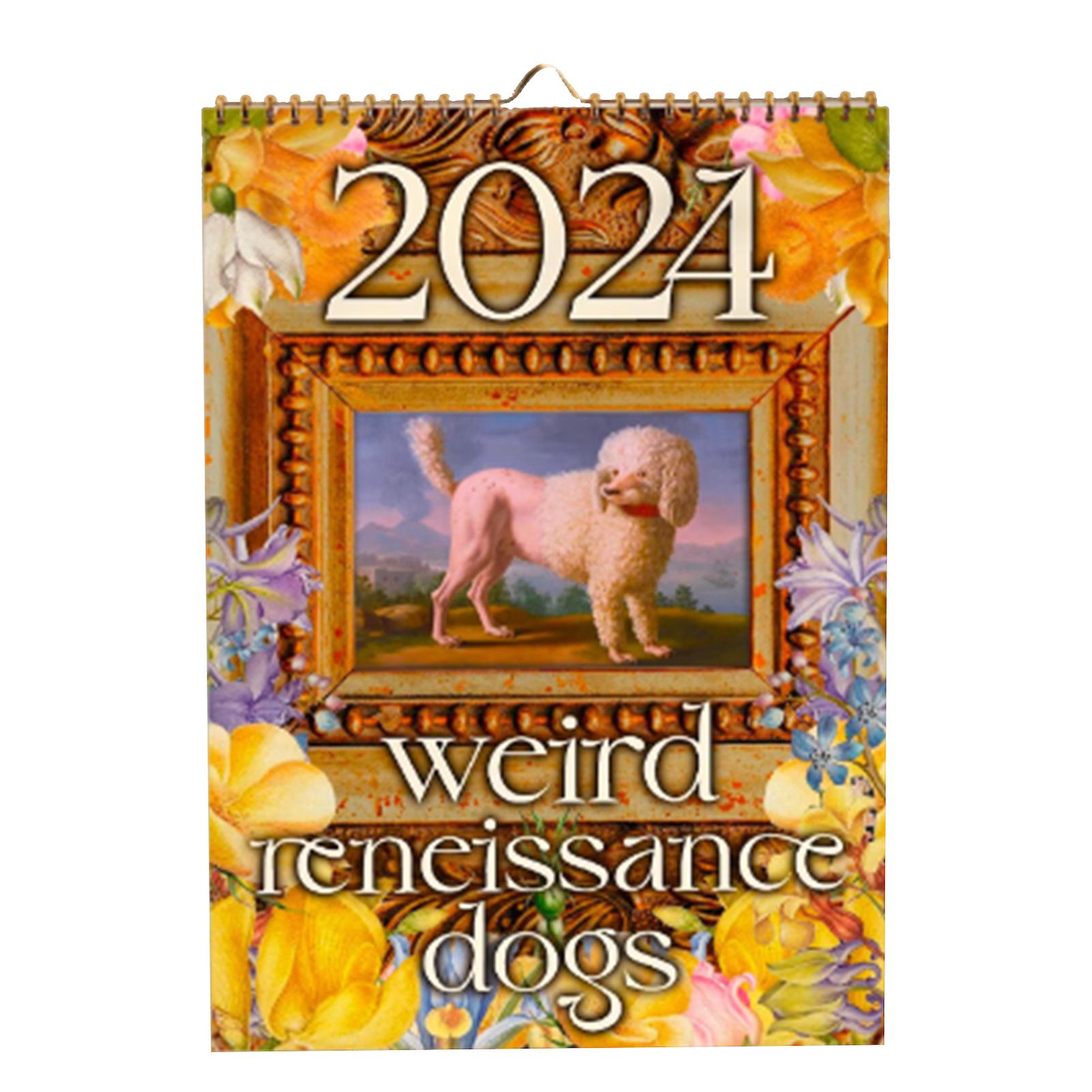 Weird Cat Pattern Desk Calendar Future Planning Table Calendar Christmas Gift