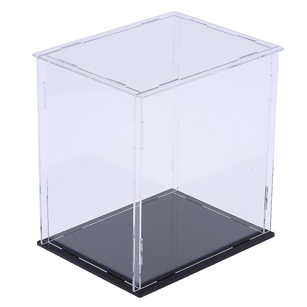 Clear Acrylic Showcase Cube Box Protection for Mini Action Figure Doll Toys