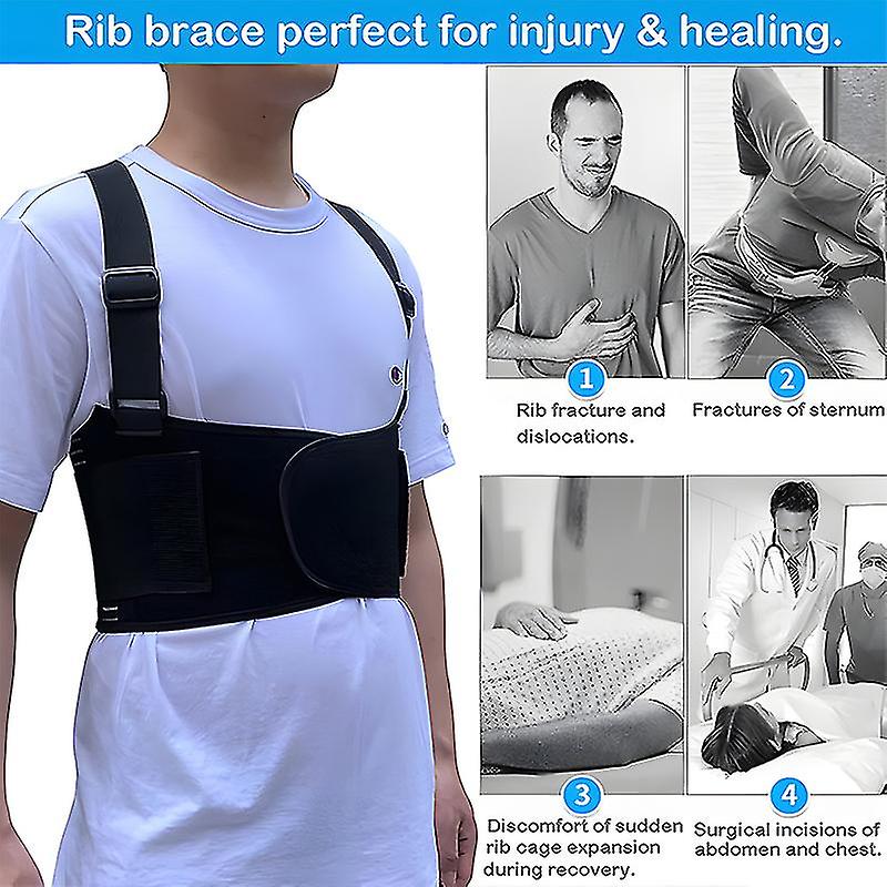 Rib Chest Support Brace Broken Rib Brace Compression Rib Fixation Belt ...