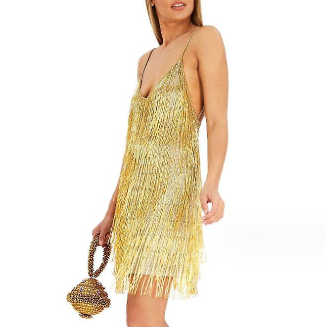 Dámske sexy perové šaty so strapcami