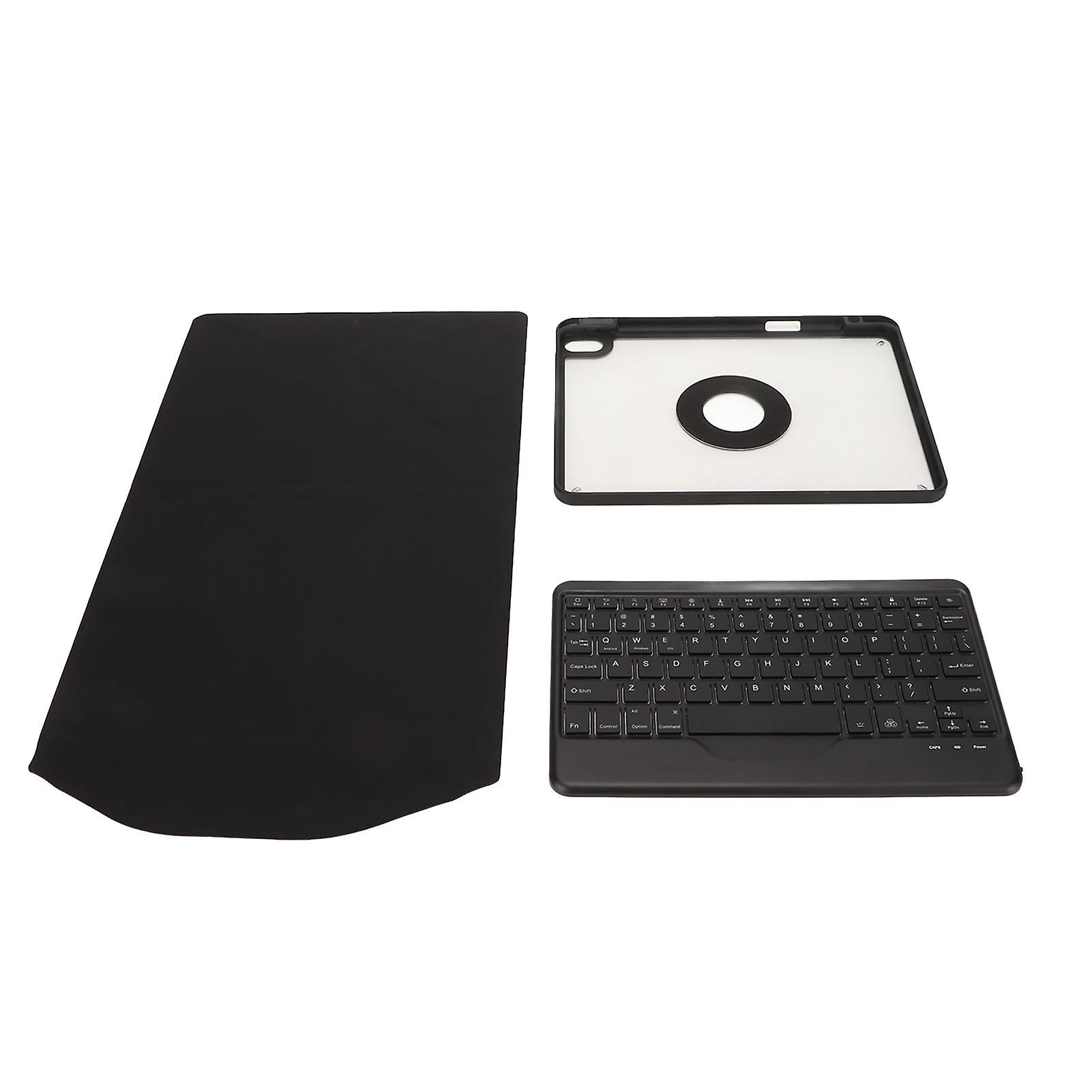 Keyboard Case with Detachable Wireless RGB Backlit Keyboard for 10.9 Inch iOS Tablet