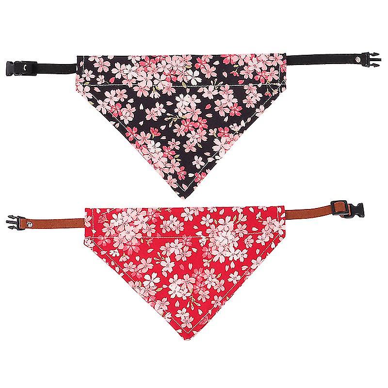 2pcs cachecol de estimação para cão gato de estimação