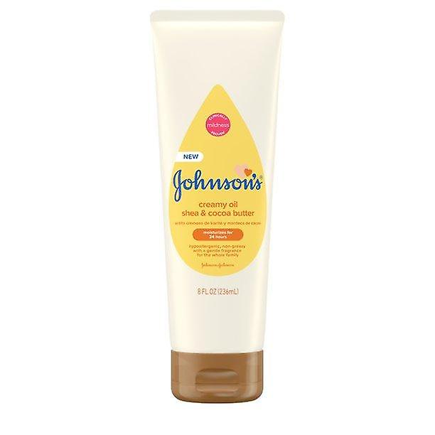 Johnson's Creamy Oil For Baby With Shea & Cocoa Butter, 8 Fl. Oz