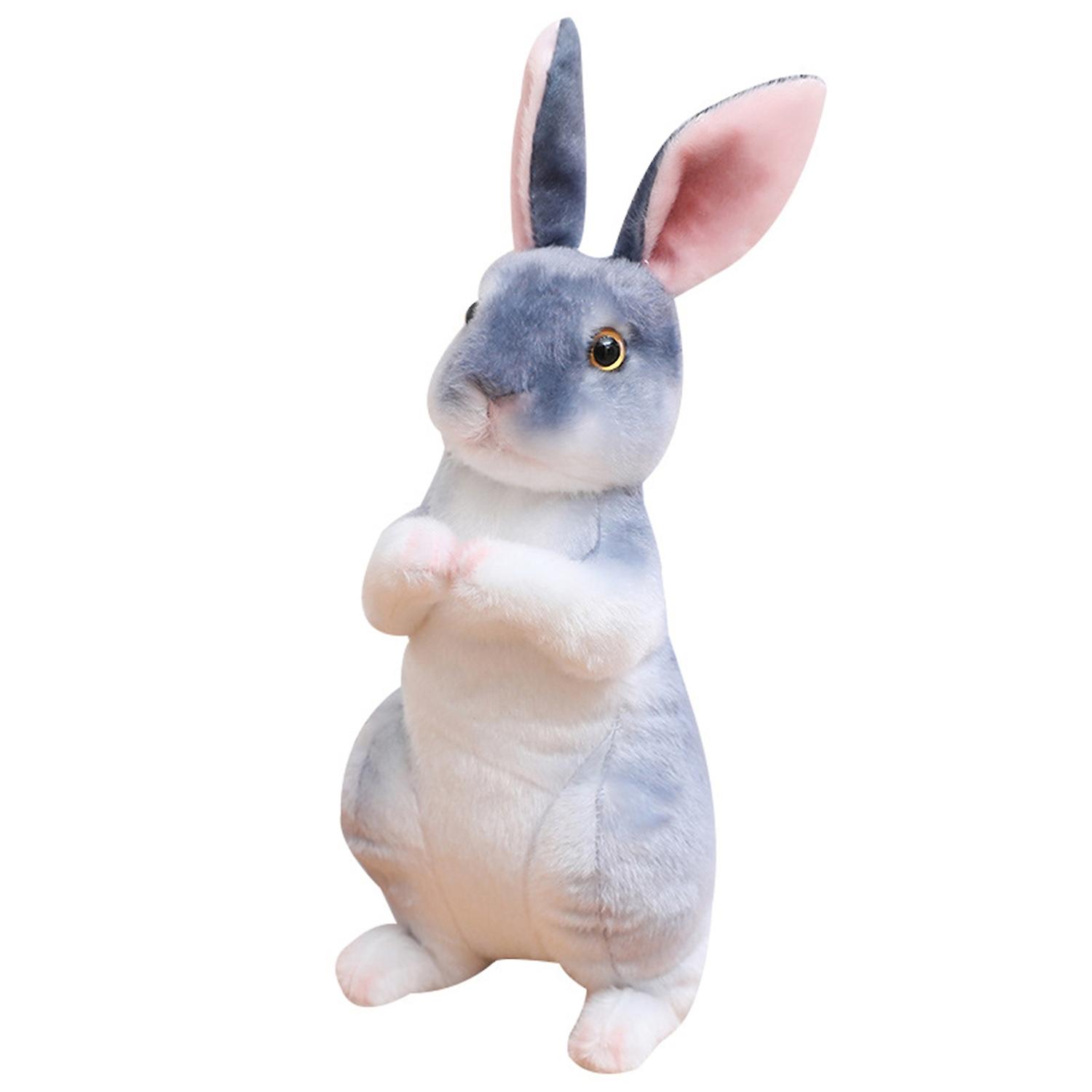 20cm/30cm 3D Facial Features Sitting Squatting Posture Creative Simulation Rabbit Doll Standing Long