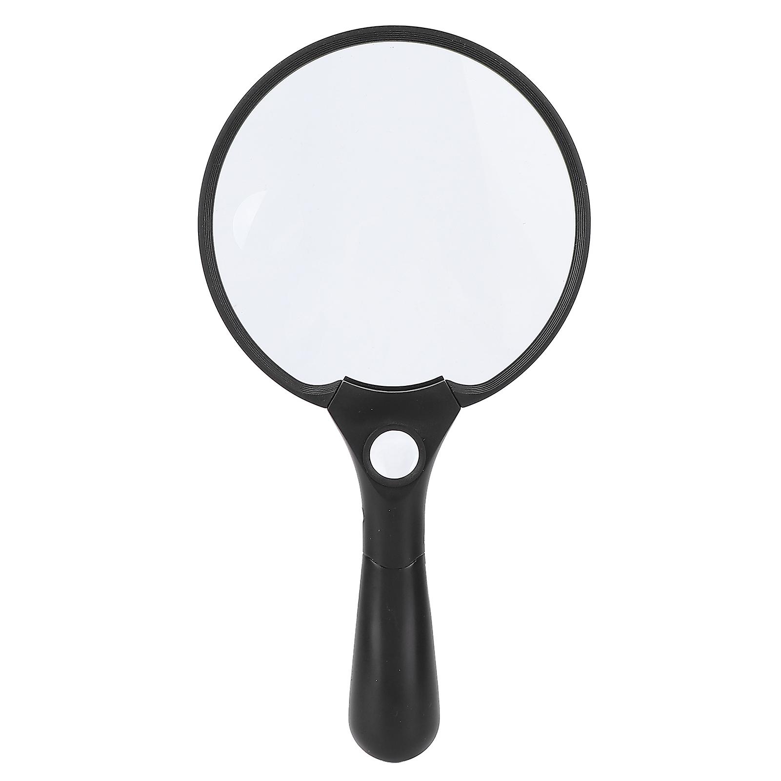 Handheld Magnifying Glass for Seniors with 3 LEDs for Reading and Jewelry Appraisal