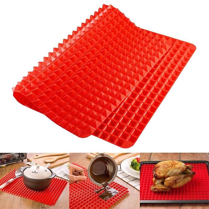 Silicone Baking Mats - Non-Stick - Heat Resistant - Easy to Clean - Reusable - for Oven, BBQ, Indoor - 26 x 39cm