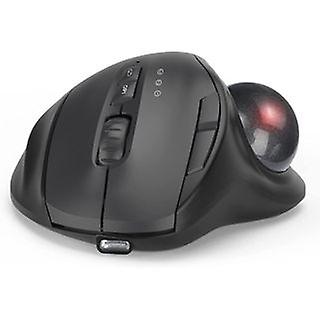 Ergonomic Wireless Trackball Mouse Easy Thumb Control Precision Smooth Tracking, Ergonomic Comfort D