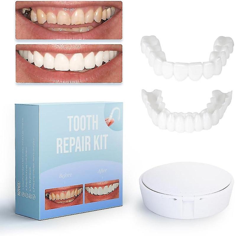 Tooth Replacement Kit, Replace A Missing Tooth In Minutes, Nature Veneers For Temporary Repair, Comp