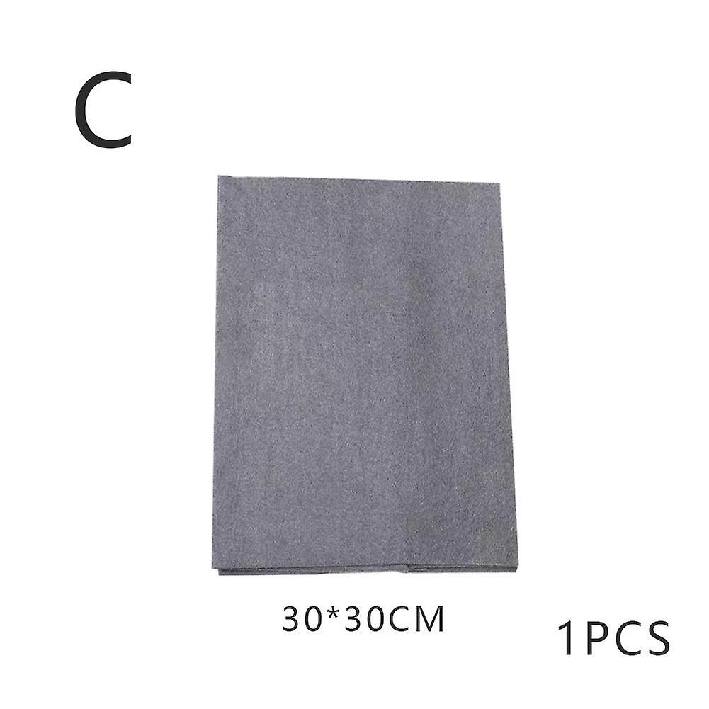 1pcs30*30cm(C)$Magic cloth for wiping glass without leaving marks, special watermark-free mirror cleaning cloth, gray glass towel