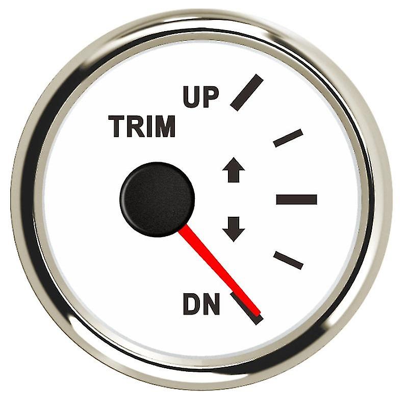 مقياس 52 مم يصل إلى مقياس تقليم القارب البحري Dn 0-190ohm 167-10ohm Trim Trim Meters مع إضاءة خلفية حمراء 9-32 فولت F