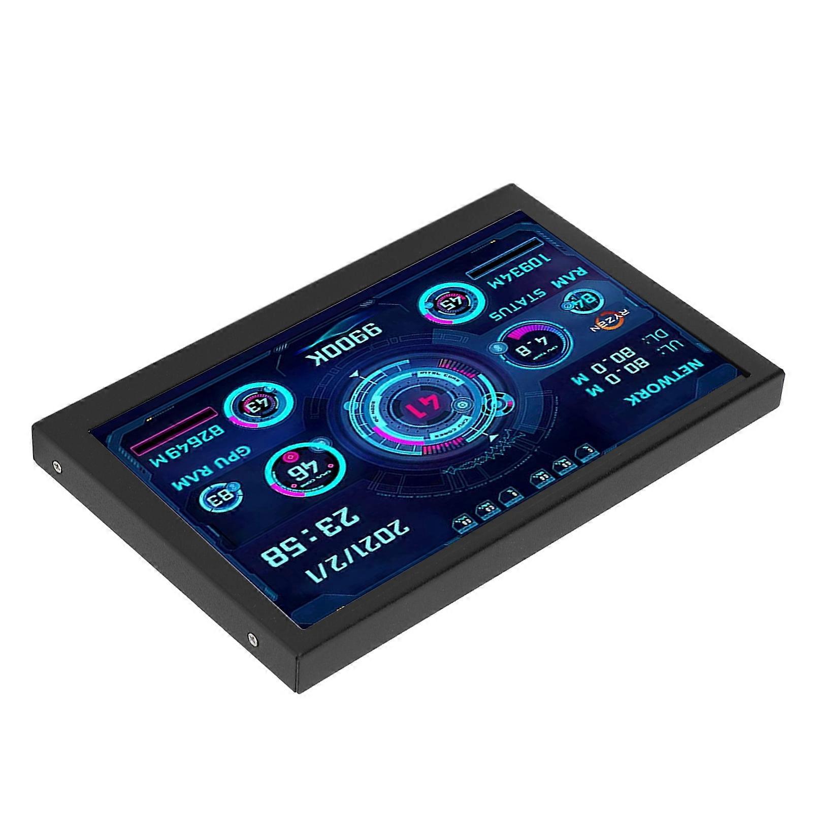 Monitor dati CPU PC 5 pollici IPS USB C TIPO C Visualizzazione temperatura PC CPU GPU RAM Monitor dati