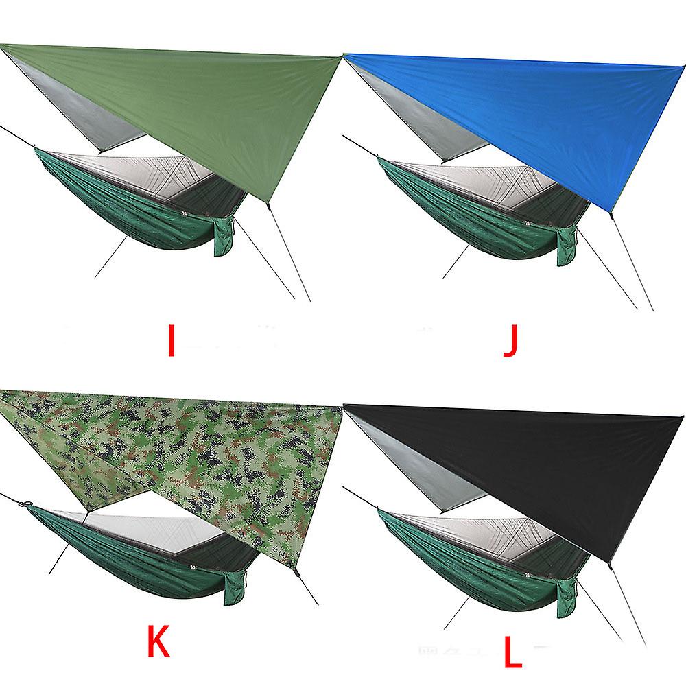 Camping Hammock Mosquito Net And Hammock Canopy Portable Nylon Hammock Rain Fly Tree Straps For Hiking Camping Survival Travel