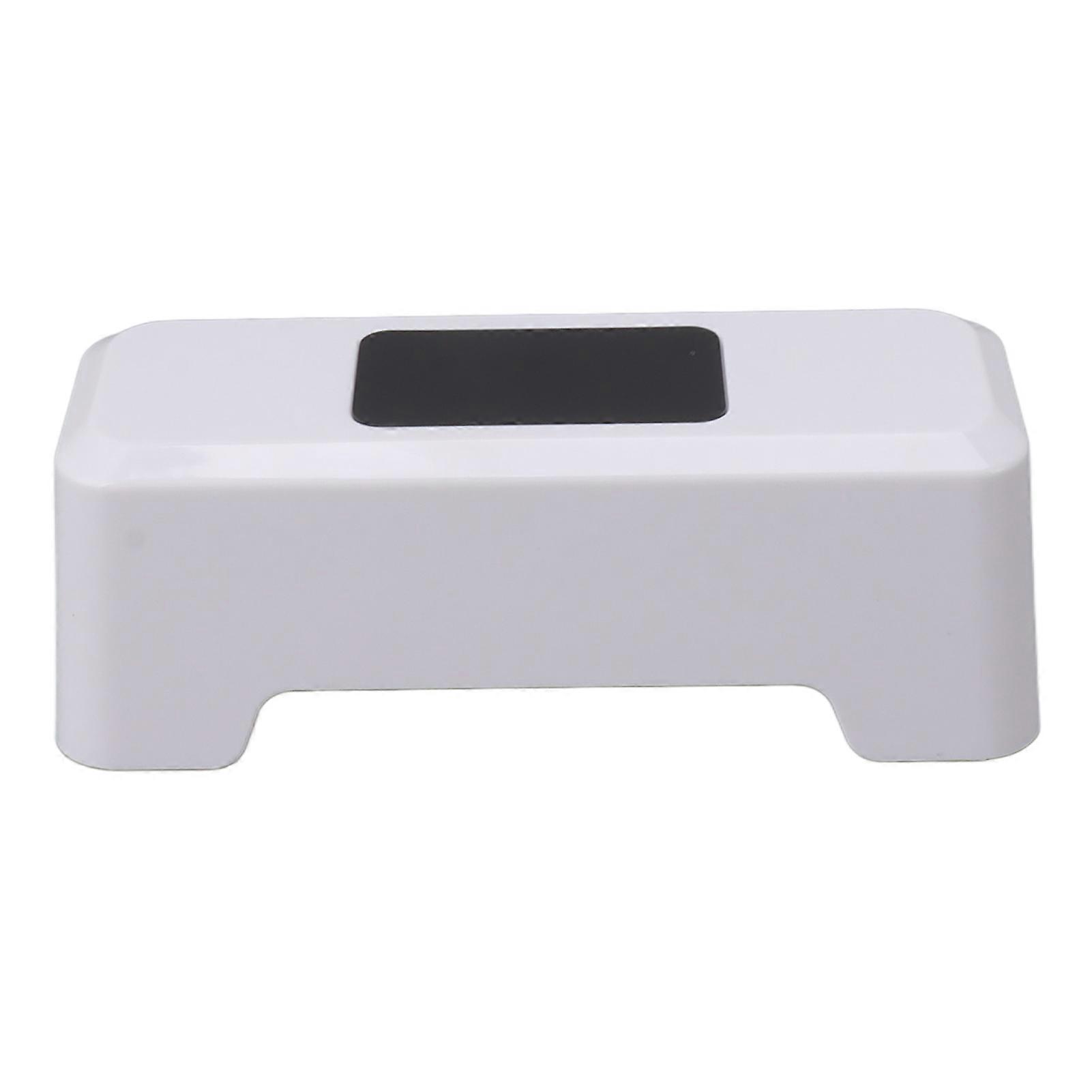 Motion Sensor Automatic Toilet Flusher IPX5 Waterproof Touchless Toilet Flusher Automatic Flush Button for Home Public Use White 