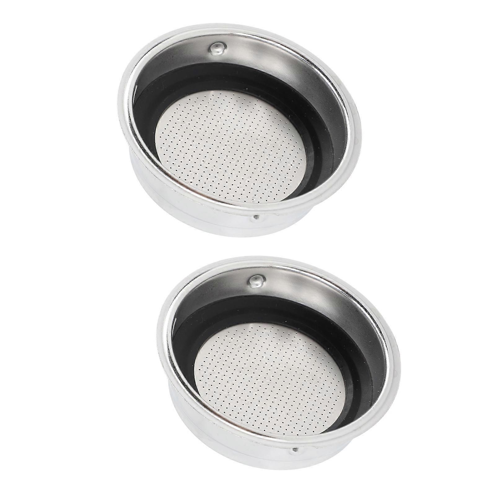 51-mm-Filterkorb, wiederverwendbarer Siebträgerkorb aus Edelstahl für halbautomatische Delonghi-Kaffeemaschine mit einer Tasse