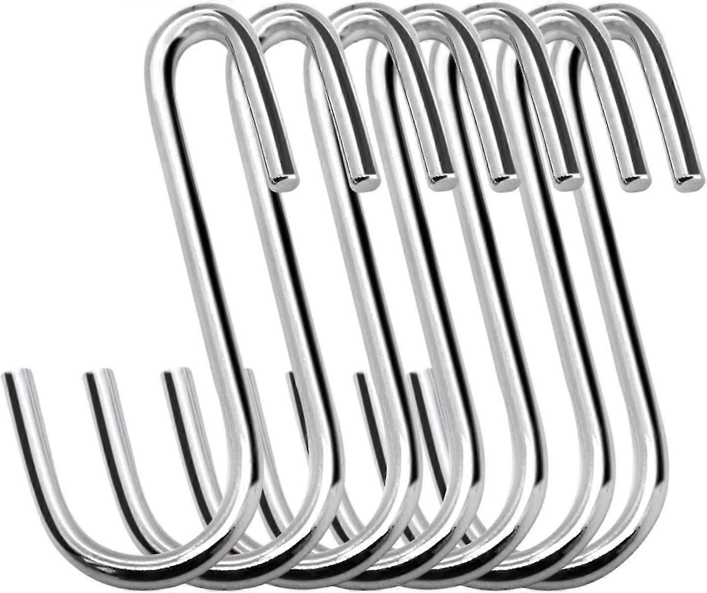 20 Pack 6cm Heavy Duty S-shaped S-hooks (20 Pack, Small, Silver)