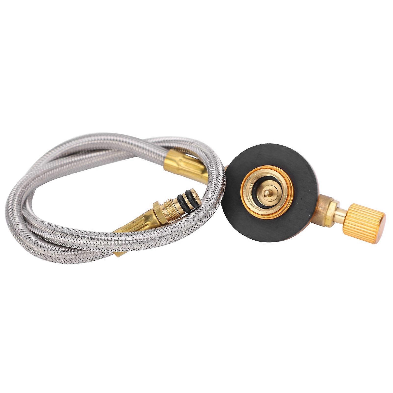 Copper Furnace End Accessory Valve with Tube for Outdoor Gas Tank Control Switch Flat Design Durable and Easy to Operate