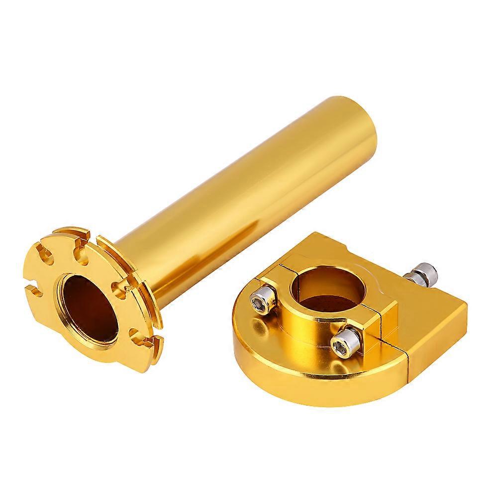 7/8" 22mm Handlebar Throttle Twist Grips Accelerator for Motorcycle Scooter Dirt Bike Gold E2U~01