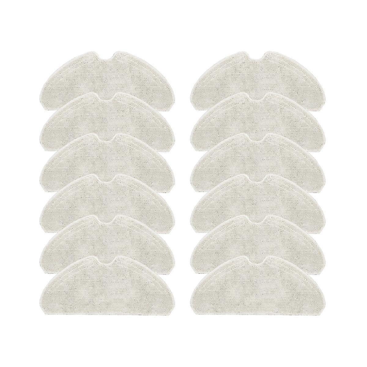 12Pcs Mop Cloth for D10S Sweeping Robot Accessories Rag Mop Robot Vacuum Cleaner Replacement Mop Cloths