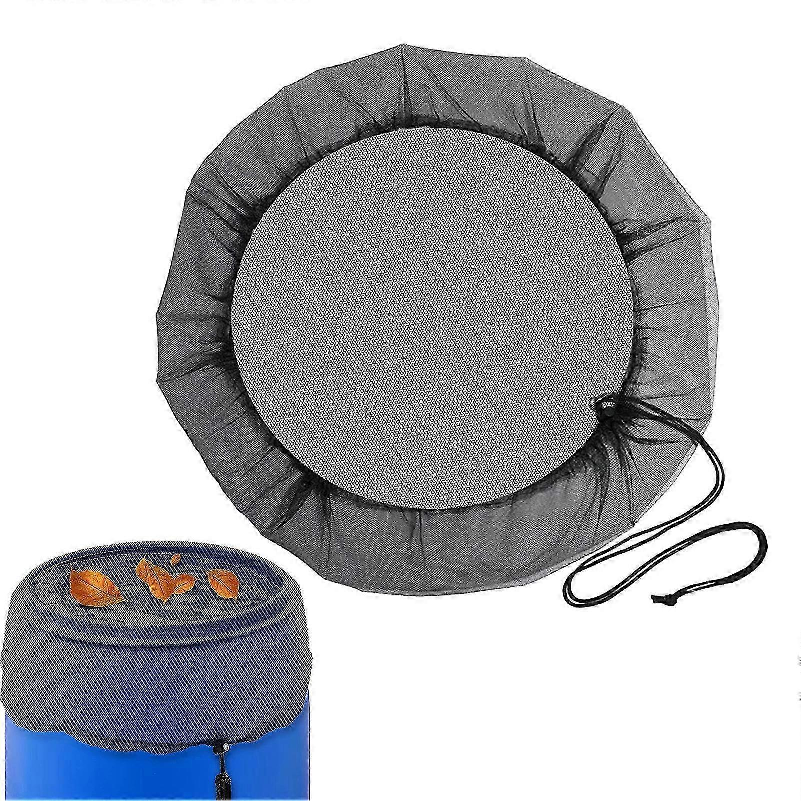 Rain Mesh Cover for Rain Barrel with Drawstring,Water Collection Buchets Protector,Keep Mosquitos and Debris Out of Water Bucket