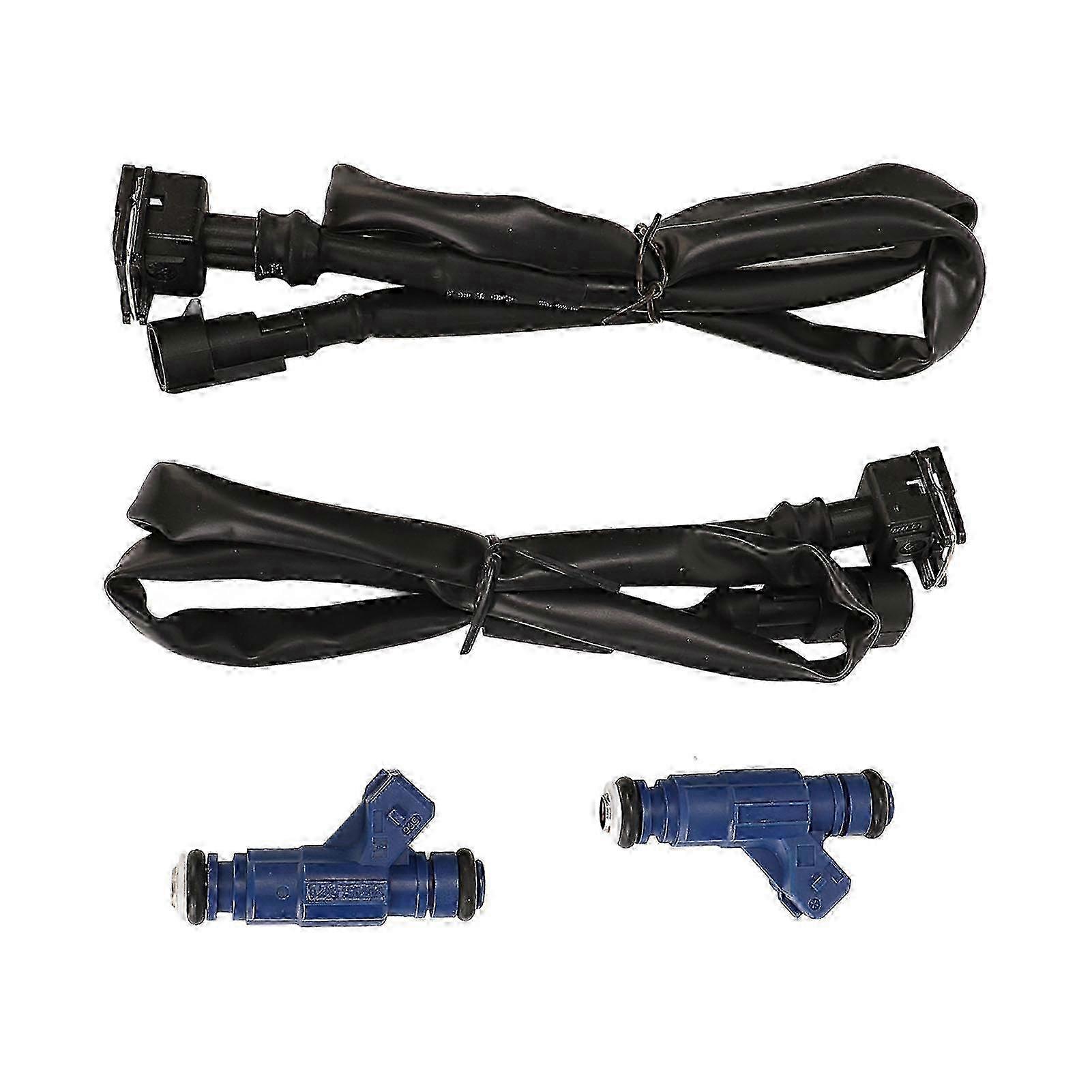 Labwork-parts Fuel Injector Set 1202863 For Polaris RZR Sportsman Ranger EFI 700 800 2005-2014 W/ Pigtail