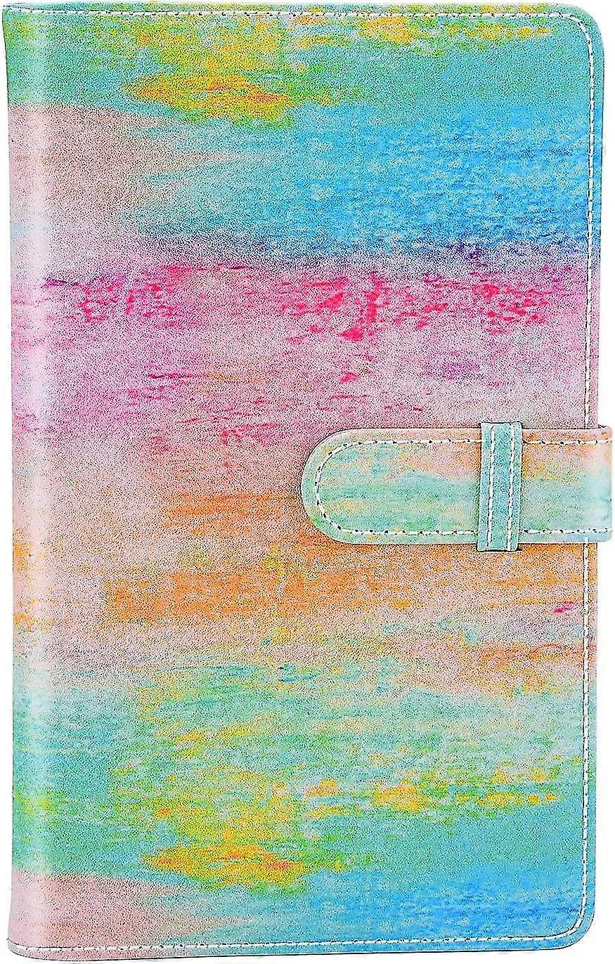 2024 محفظة ملونة بو الجلود ألبوم صور متوافق مع ميني 11 9 8 90 8+ 26 7s فيلم كاميرا فوري