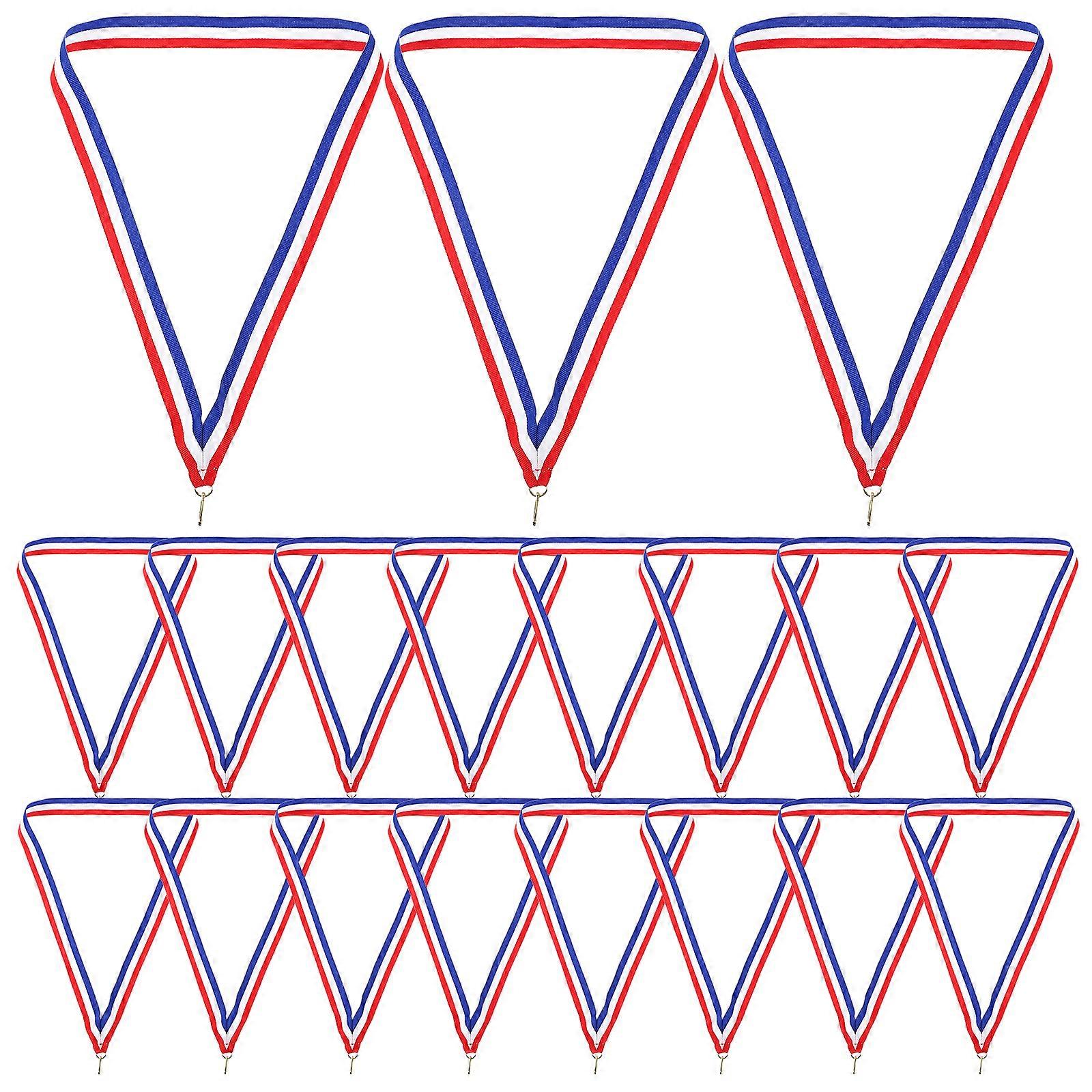 20pcsコンペティションネックリボンスポーツミーティングメダルストラップ多機能ネックリボン