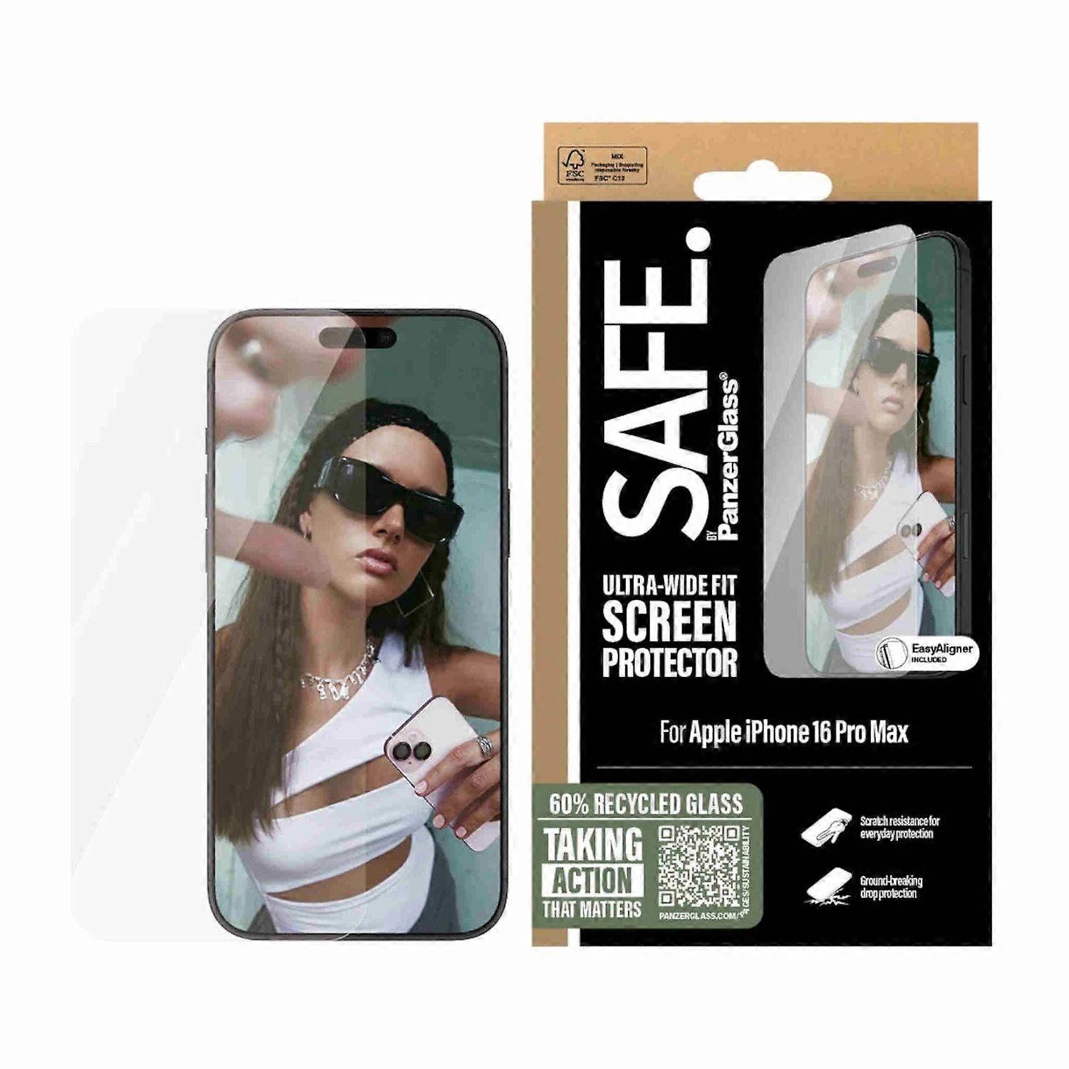 SAFE by PanzerGlass for Apple iPhone 16 Pro Max Screen Protec. Ultra-W