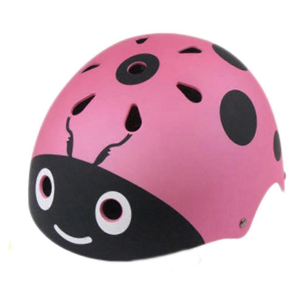 Casque d’enfant Taille libre Casque de sécurité pour patinage sur glace Balance Vélo Wheelbarrowpink