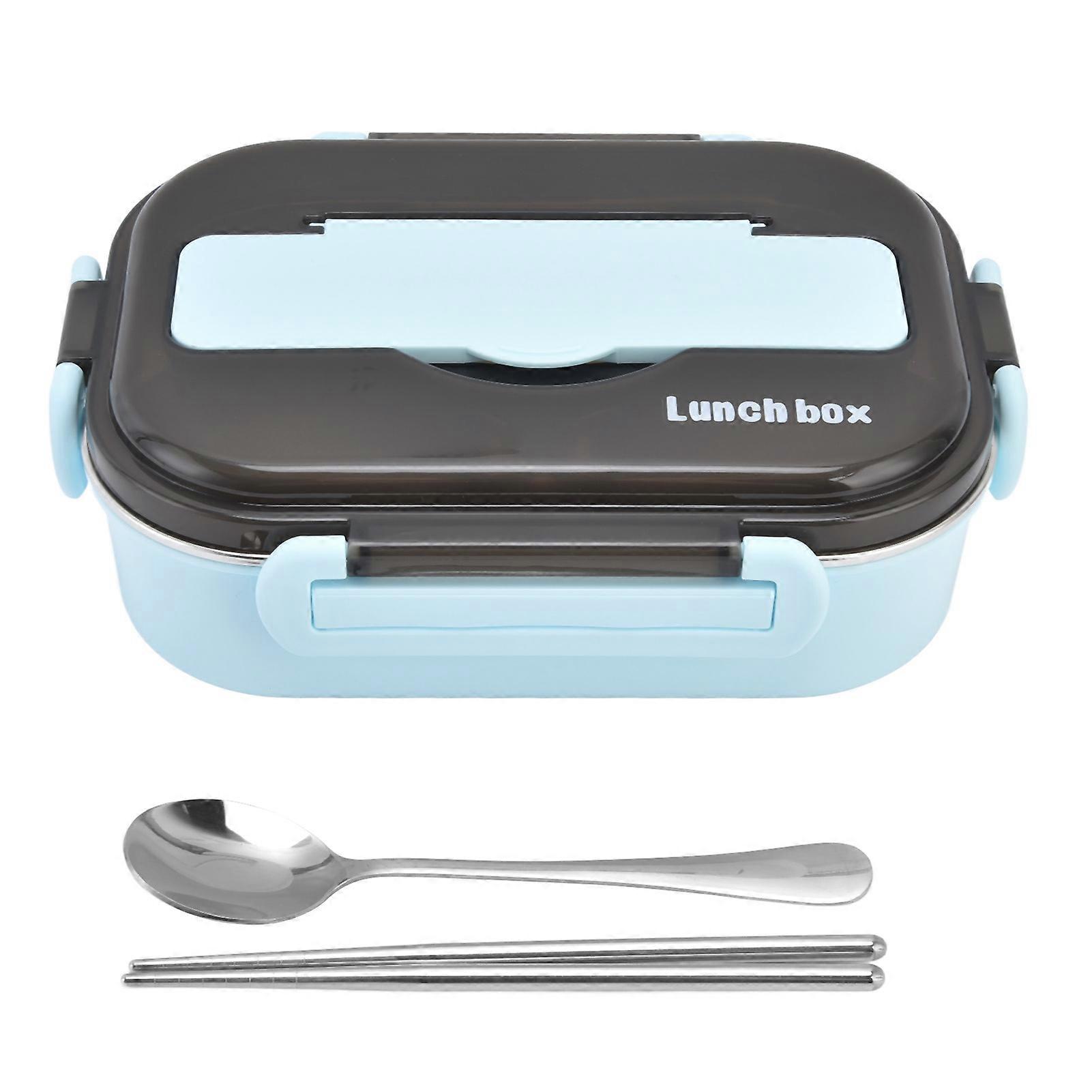 Lunch Box 1000ml Two Compartments Safe Durable Good Sealing Performance Portable Bento Box_-dy