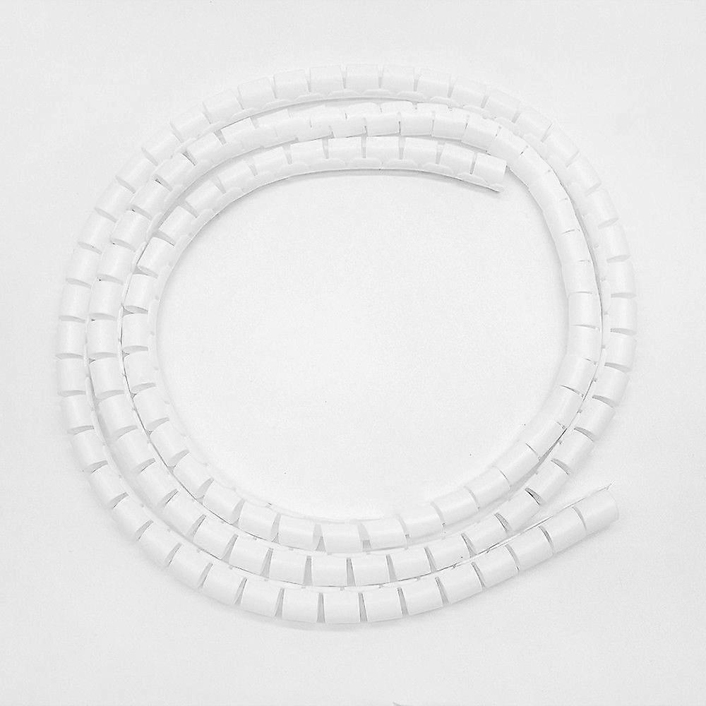 2M Flexible Spiral Tube Cable Organizer Wire Wrap Cord Protector Storage Pipe Cables Winder Home Desk Office Organization Tool