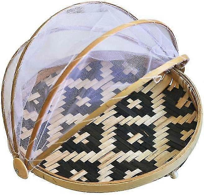 Zeltkorb - Goodchanceuk Essen Servieren Mesh Korb Handgewebte Picknick Essen Abdeckung